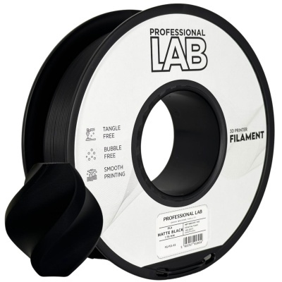 Filamento PLA preto fosco para impressora 3D Professional LAB