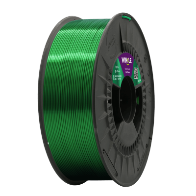 Bobina de filamento verde metálico para impressora 3D