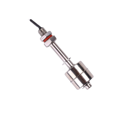 Sensor de nível de líquido em aço inoxidável com cabo preto