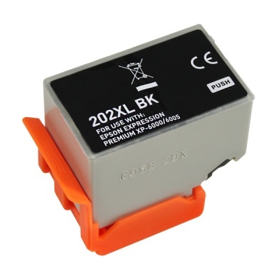 Cartucho de tinta preta 202XL BK para impressoras Epson Expression Premium