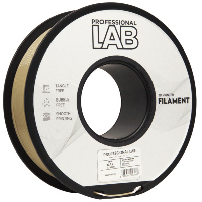 Rolo de filamento para impressora 3D PROFESSIONAL LAB cor OAK