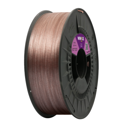 Rolo de filamento para impressão 3D cor quartz com etiqueta WINKLE.