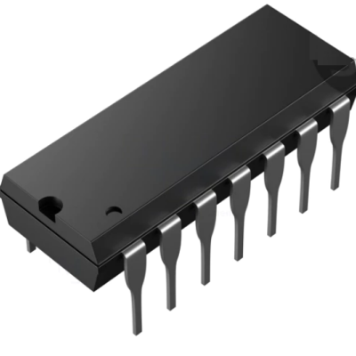 Microchip preto de 14 pinos retangular