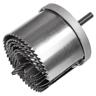 Jogo de saca-copos metálico prateado com lâminas dentadas