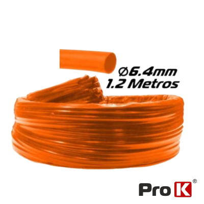 Cabo elétrico laranja Pro K 6.4mm 1.2 metros enrolado