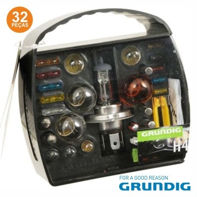 Conjunto de lâmpadas automotivas Grundig com 32 peças