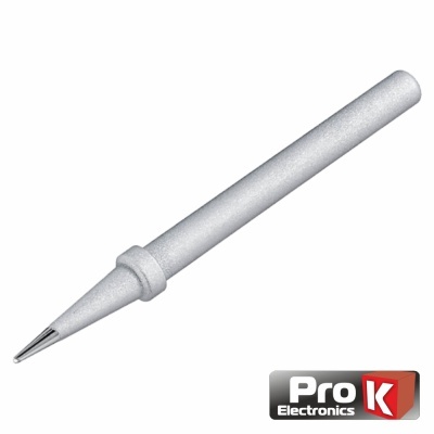 Ponta de solda cinza prateada com logótipo Pro K Electronics