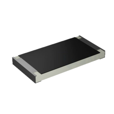 Componente eletrónico preto com terminais metálicos