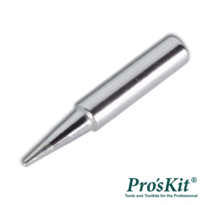Ponta de ferro de soldar metálica cromada com logótipo Pro'sKit