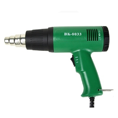 soprador térmico elétrico verde e preto BK-8033