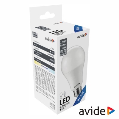Embalagem de lâmpada LED Avide Globe Light E27 branca