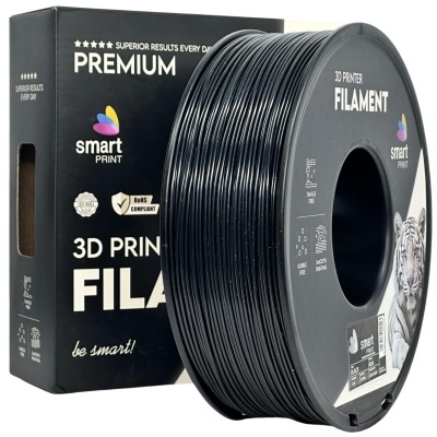 Filamento preto para impressora 3D da smart PRINT com embalagem preta