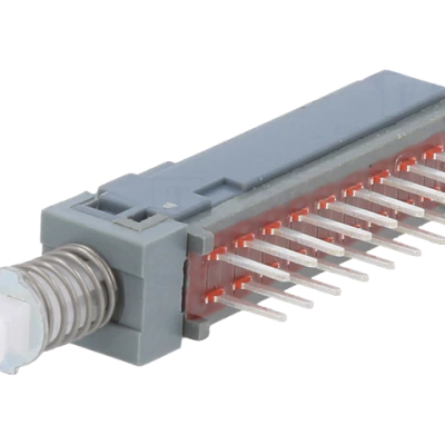 Componente eletrónico com 14 pinos e mola