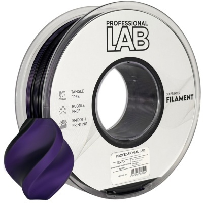carretel de filamento para impressora 3D Professional Lab roxo escuro e preto