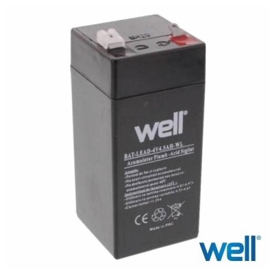 Bateria de acumulador de chumbo preta Well