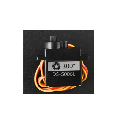 Servo motor preto quadrado DS-S006L com fios coloridos
