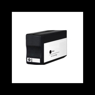 Cartucho de tinta preto com etiqueta branca