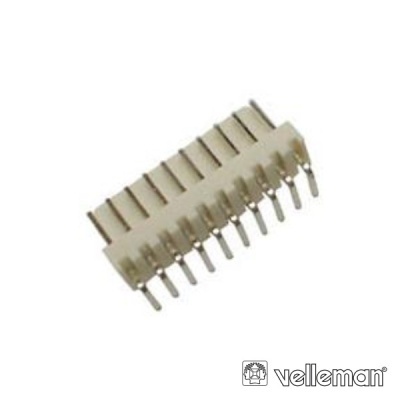 Conector elétrico branco de 12 pinos metálicos da Velleman