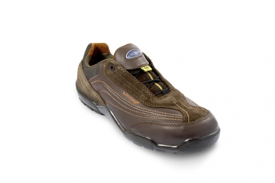 Sapato URBAN 292 ESD 1259.42 LAVORO Sapato desportivo masculino castanho com detalhes em couro e tecido