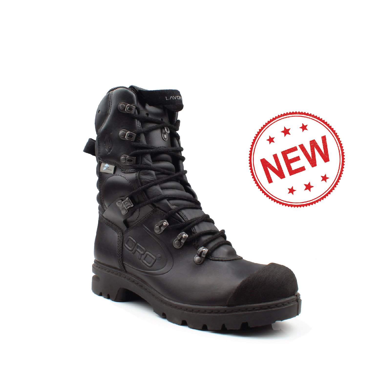 Bota PROFESSIONAL FENIX 2.1 2018.20 - LAVORO (FENIX) Bota preta de cano alto em couro com atacadores e sola de borracha