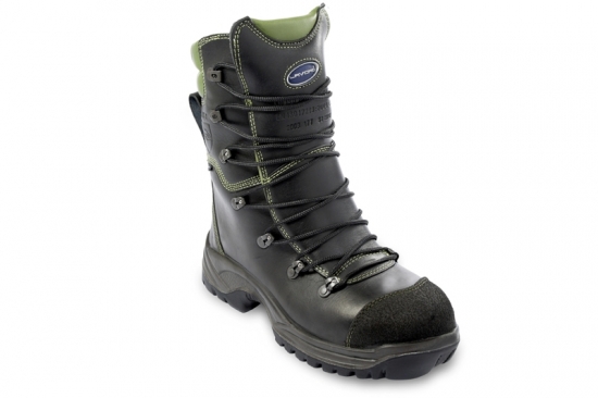 Bota para motosserrista (SPECIALS SHERWOOD 1053.60) - LAVORO Bota de montanhismo preta com sola antiderrapante e etiqueta GRISPORT