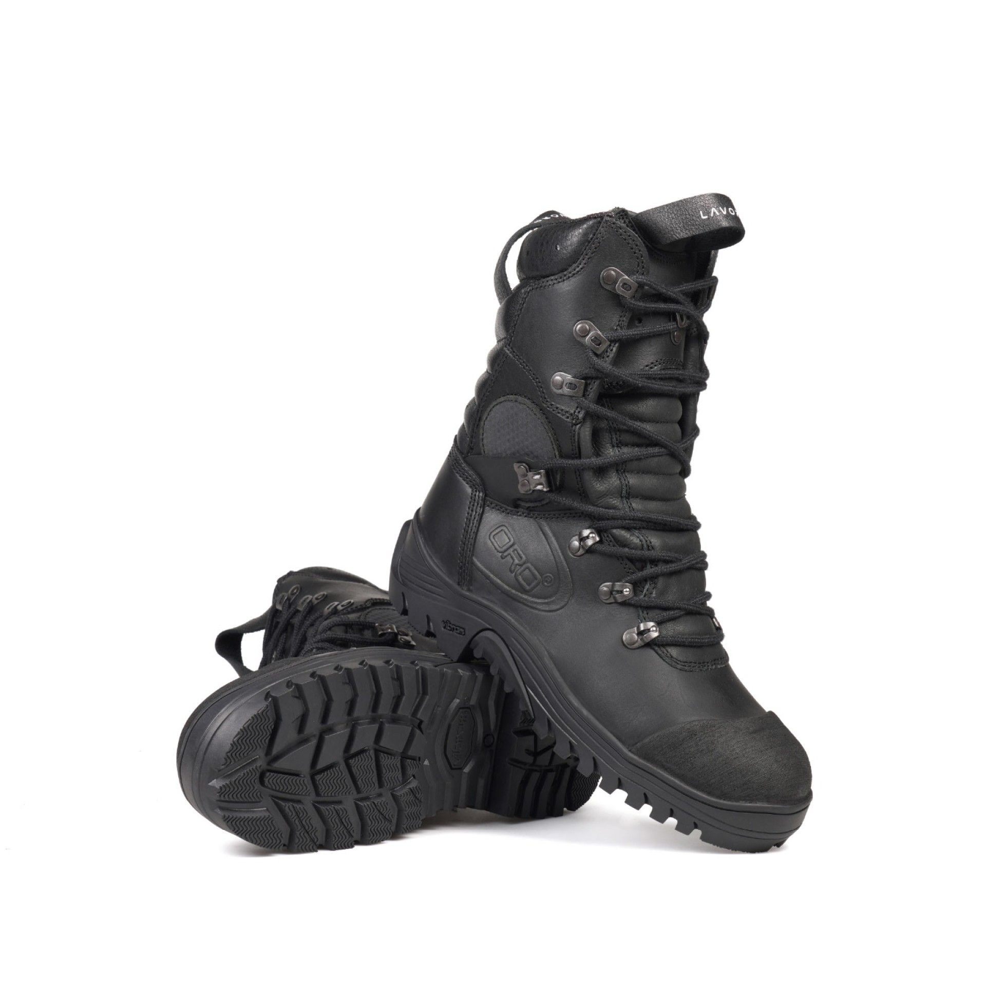 Bota de combate a incêndios cano alto LAVORO SPECIALS FENIX 5.1 Bota preta de cano alto com atacadores e sola antiderrapante