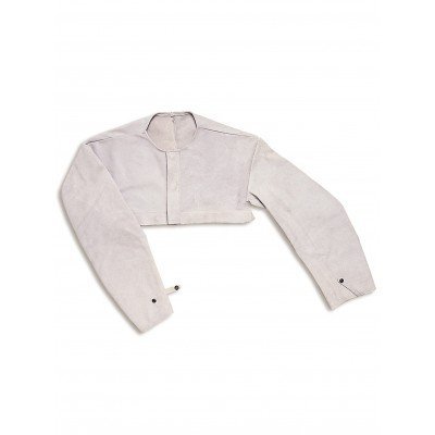 Bolero camurça bege claro com mangas compridas