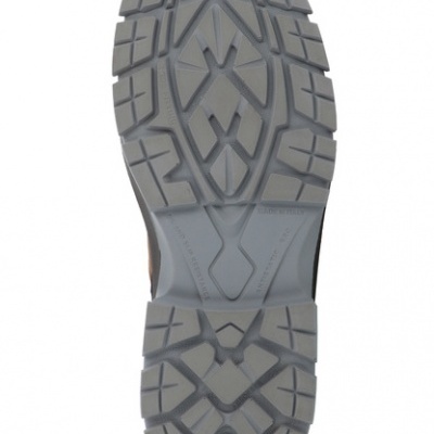 Sola cinzenta de sapato com padrão antiderrapante