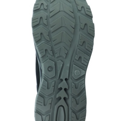 Sola cinzenta de sapato com textura antiderrapante