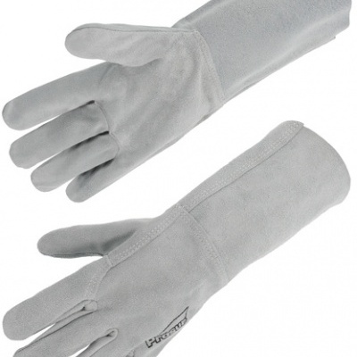 Par de luvas de proteção cinza claro com logotipo HORNET