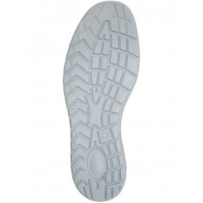 Sola de sapato branca com padrão antiderrapante