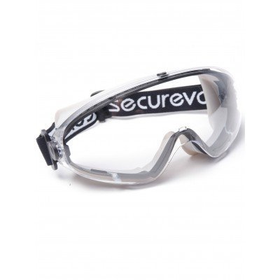 Óculos de proteção transparentes com fita preta