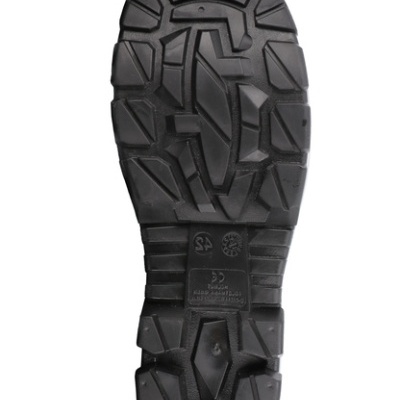 Sola de sapato preta antiderrapante