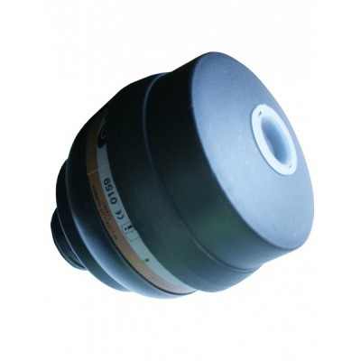 Filtro preto cónico para máscara de proteção respiratória