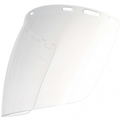 Visor de proteção facial transparente em plástico