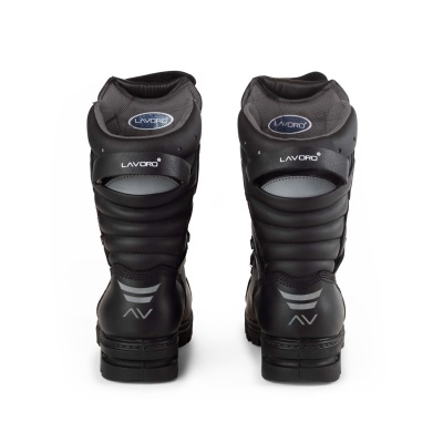 Botas de trabalho pretas LAVORO vistas de trás