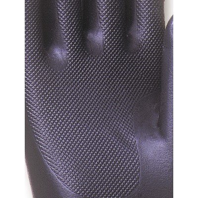 Luvas pretas com textura antiderrapante na palma.