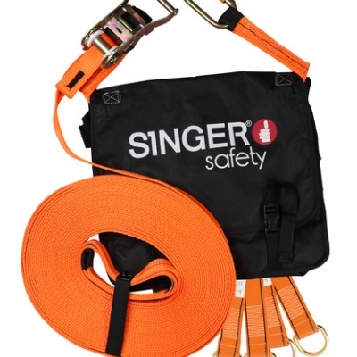 Conjunto de segurança laranja com bolsa preta SINGER safety