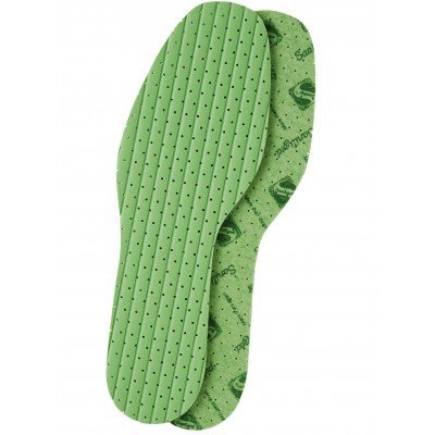 Palminhas verdes perfuradas para calçado com padrão estampado