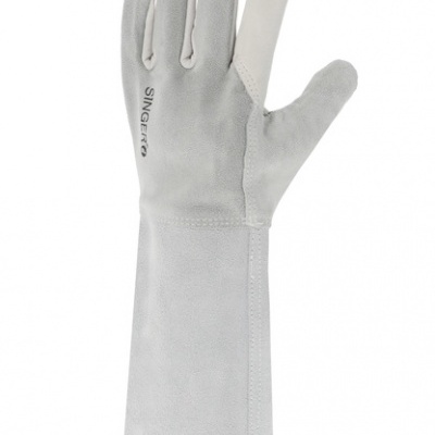 Luva de proteção cinzenta SINGER de pele