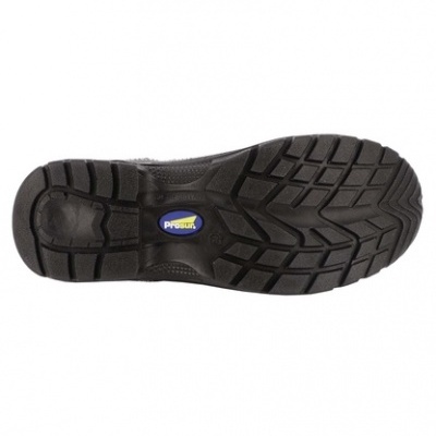 Sola preta de calçado com etiqueta PROSUR