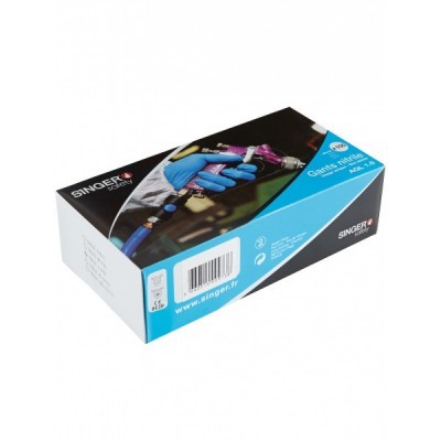 Caixa de luvas nitrílicas descartáveis SINGER PRO tamanho XL