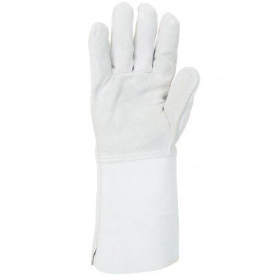 Luva de proteção branca com punho longo