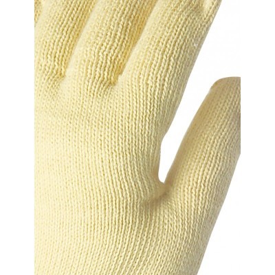 Luva amarela tricotada