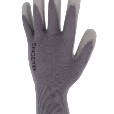 Luvas de proteção cinzentas com pontas dos dedos cinzento claro SINGER®