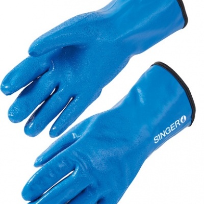 luvas de proteção azuis SINGER