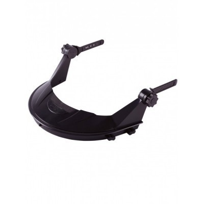 Protetor de queixo para capacete preto com ajustadores laterais