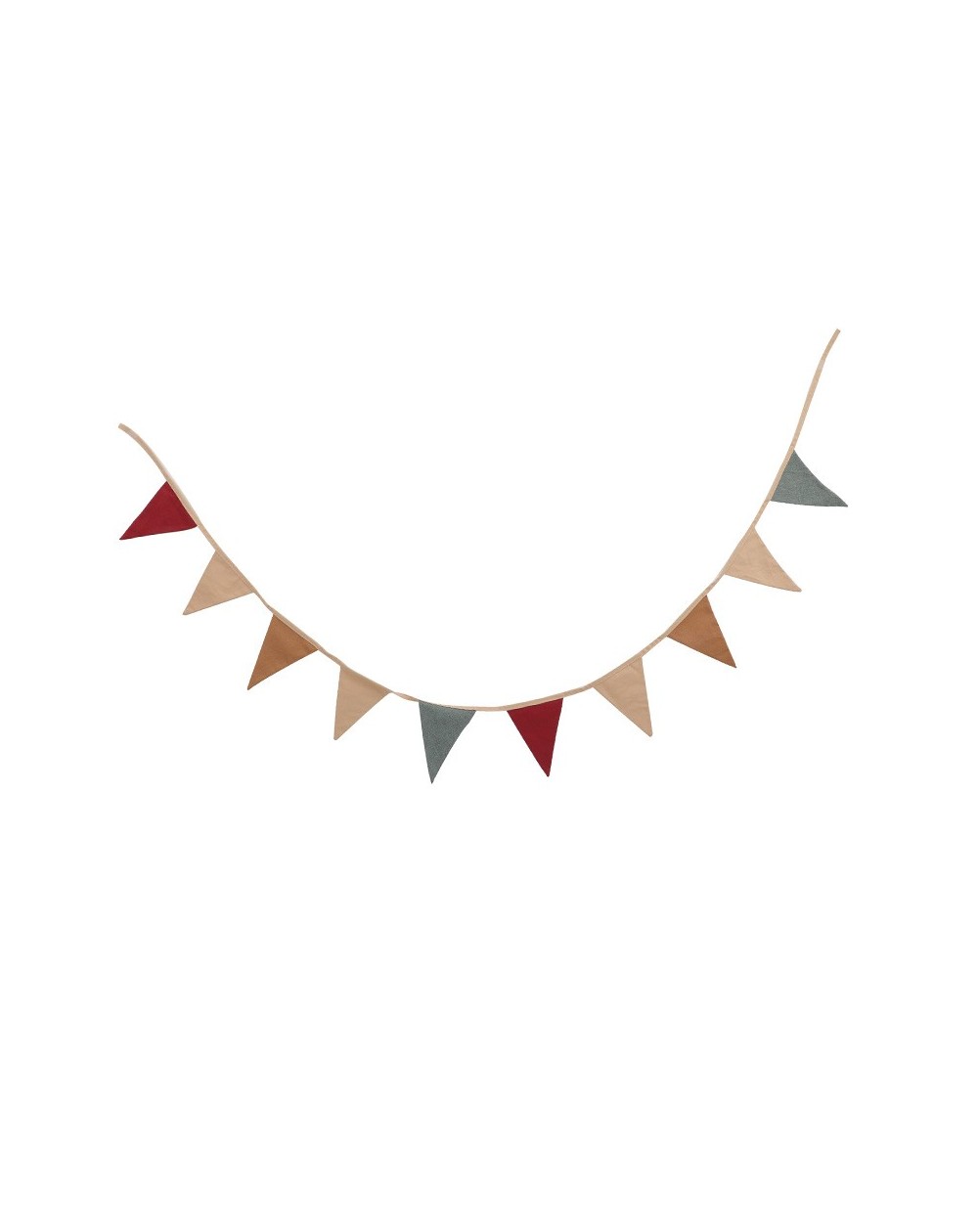 Grinalda decorativa 10 bandeiras Guirlanda de bandeirolas coloridas em tecido