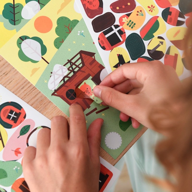 autocolantes 3 porquinhos