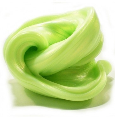 VERDE POLAR Eléctrico Gelatina ou slime verde clara brilhante